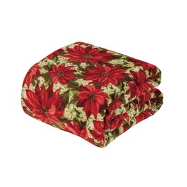 FAITH, HOPE, LOVE HOME DÉCOR Velvet Touch Holiday Throw Fleece Blanket (50" x 60") - Mistletoe