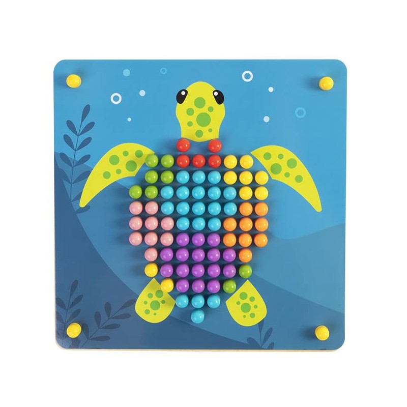 Fat Brain Toys Peg a Pattern - Wooden Pegboard with