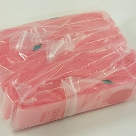 12510 Small Mini Ziplock 1000 Color Colored Bags 1.25" X 1" Baggies Apple Brand (10pks) Bulk (Pink)