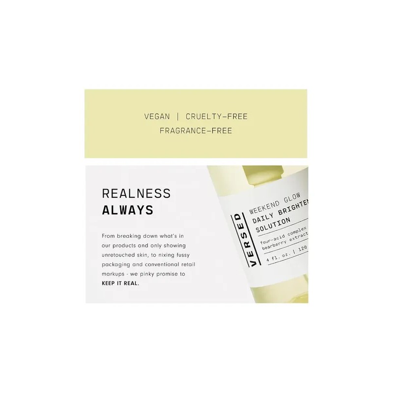 Versed Toner Facial Unifica El Tono, Vit C Y Ac