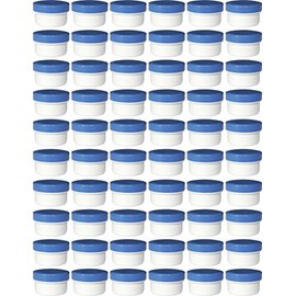 60 Ointment Jar Containers Cream/Ointment Kruken 6 ml Capacity with Blue Lids – Made in Germany