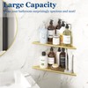 Qeke Corner Shower Shelves, 12” Recessed Tile Shower Shelf, 304