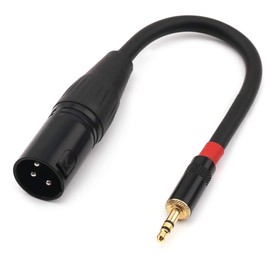 NANYI 3.5mm 1/20.3 cm TRS Stereo Male to XLR Male Interconnect Audio Microphone Cable