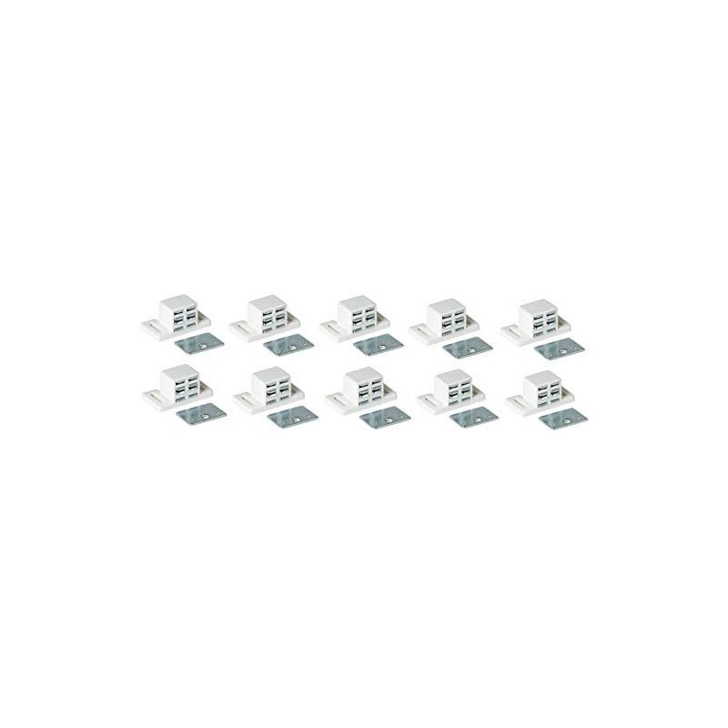 MPJ Extra Strong High Magnetic Catch - White/Nickel (10)