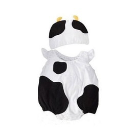 Costume Bay Baby Rompers Onesie One-Piece Bodysuit Cosplay Birthday Party for Boys Girls Outfit (Cow, 70)