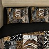 CCoutueChen Leopard Print Comforter Set King Size African Animal Fur