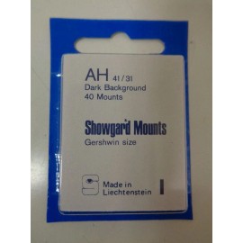 Showgard size AH41/31 black hingeless stamp mount NEW unopened pack 1st quality