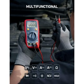 AstroAI Digital Multimeter, Voltmeter 1.5v/9v/12v Battery Voltage Tester Auto-Ranging/Ohmmeter/DMM with NCV Function, Accurately Measures Voltage Current Amp Resistance Capacitance