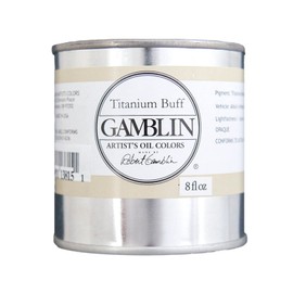 Gamblin Artists' Grade Oil Color Titanium Buff 8oz