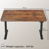 Furmax Electric Height Adjustable Standing Desk Large 55 x 24