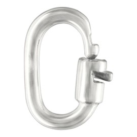 Vielring 925 Sterling Silver Permanent Bracelet Clasp - 14K Gold Plated, Ideal for Chains/Bracelets up to 3 mm Wide - Elegance and Durability for Jewellery Projects, Hypoallergenic (Silver)