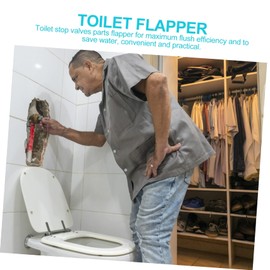 Operitacx 2 Stck. Zubehör für Ablassventile Teile rostfrei Spülventildichtung Stopper Flapper Klappenabdeckung für Toilettentank Toilettenklappe Kloklappe für zu Hause Gummi rot