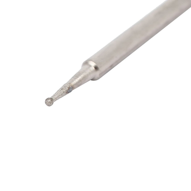 Sourcingmap 2.35mm Shank 0.5mm Dia Diamond Head Ball Shaped Grinding