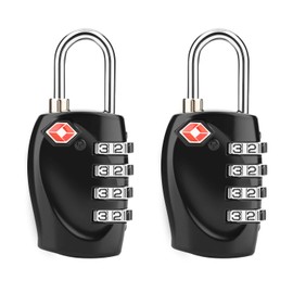 TSA Candado para equipaje Luggage Locks Candado de acero Cerraduras de equipaje con combinación de 4 dígitos Candado de viaje aprobado para maletas y mochilas