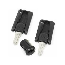 (Black) Office Furniture Replacement Lock Core Kit Includes 2 Keys for Cyber Lock CR020