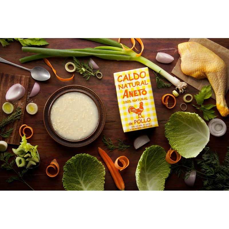 Aneto 100% Natural Chicken Broth, 33.83 Ounce (1 Pack)