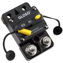 GLOSO Car Circuit Breaker 90 amp Manual Reset Waterproof Boat Truck Automotive Marine E9C