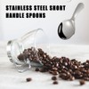 3 Pcs Stainless Steel Short Handle Spoons Mini Short Handle