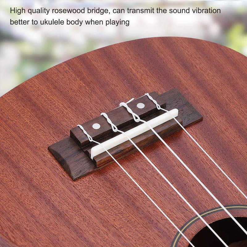 Ukulele Bridge Set Rosewood Bridge Plastic Nut & Saddle DIY