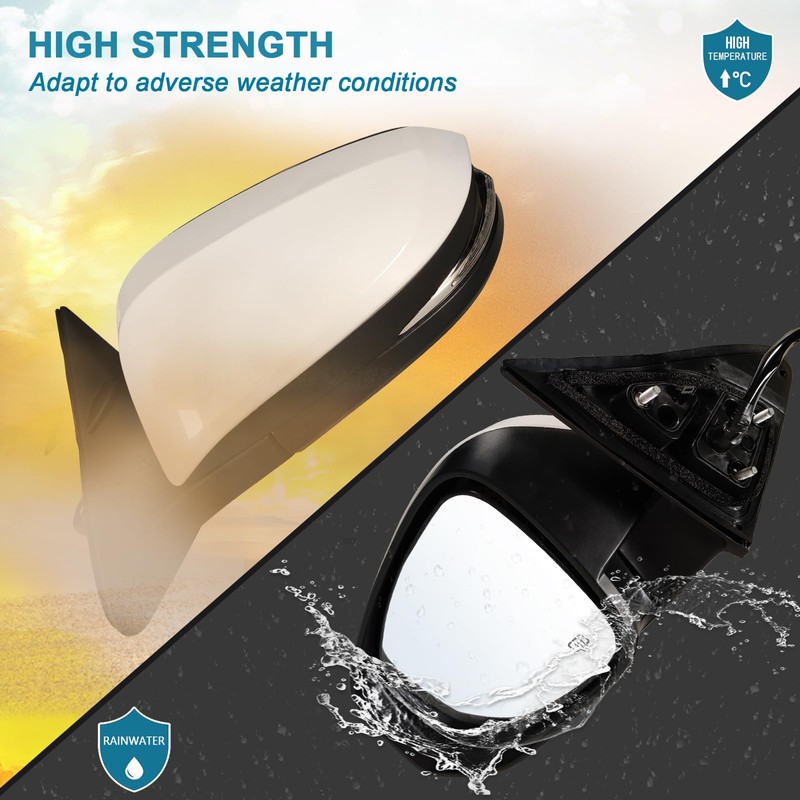 Left Driver side Mirror Fits 2014-2019 Toyota Highlander With Power