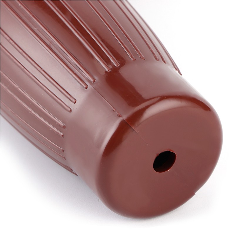 2pcs 7/8in Retro Rubber Throttle Handlebar Non-Slip Handle Grip Universal