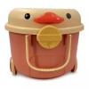 Escanver Caja Plastico Pato 48x32x56cm Organizador Casa Juguetes Rued