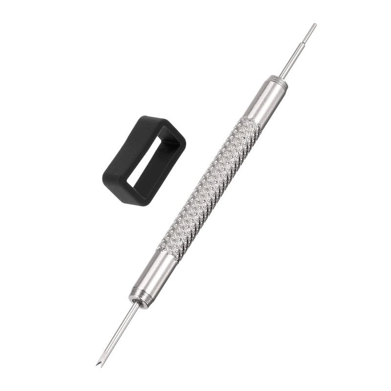 sourcing map Watch Strap Loop Rubber Watch Holder with Spring