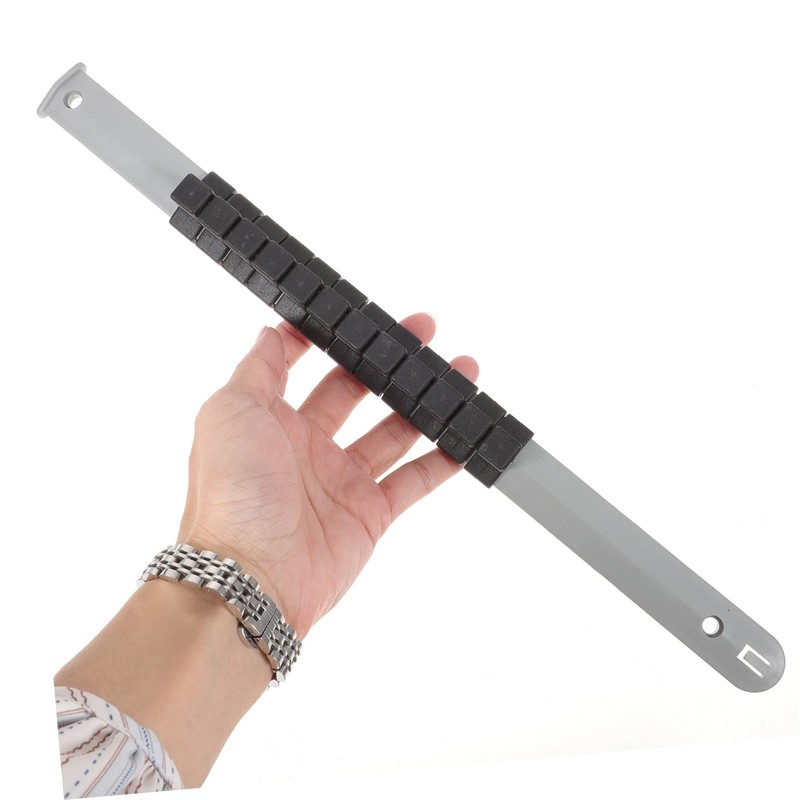 SHINEOFI 3pcs Socket Organizers Drive Holders Durable Tool Box Socket