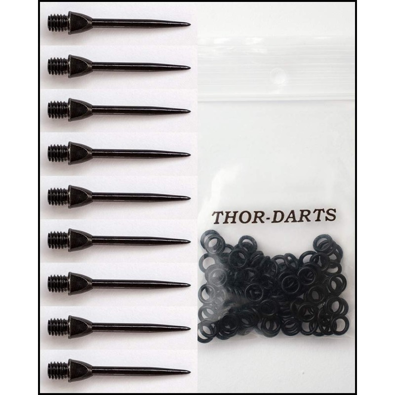 THOR-DARTS ®™ 100 Rubber Rings + 9 Steel Tips Converter