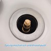 2 Pcs Basin Sink Clicker Pop Up Tub Drain Stopper