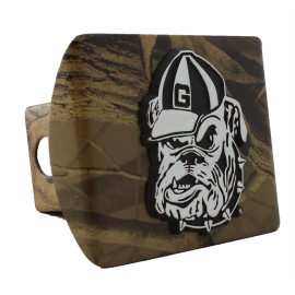 Georgia Bulldogs Camo Metal Hitch Cover
