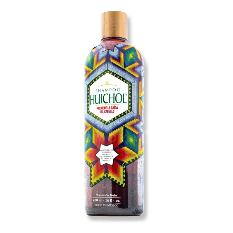 Shampoo Huichol ANTICAIDA en botella de 400mL de 400g por