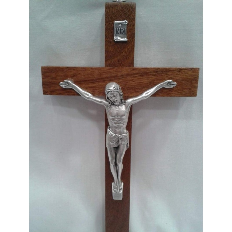 Loving Jesus CATHOLIC GIFTS WALL CRUCIFIX/CROSS MAHOGANY