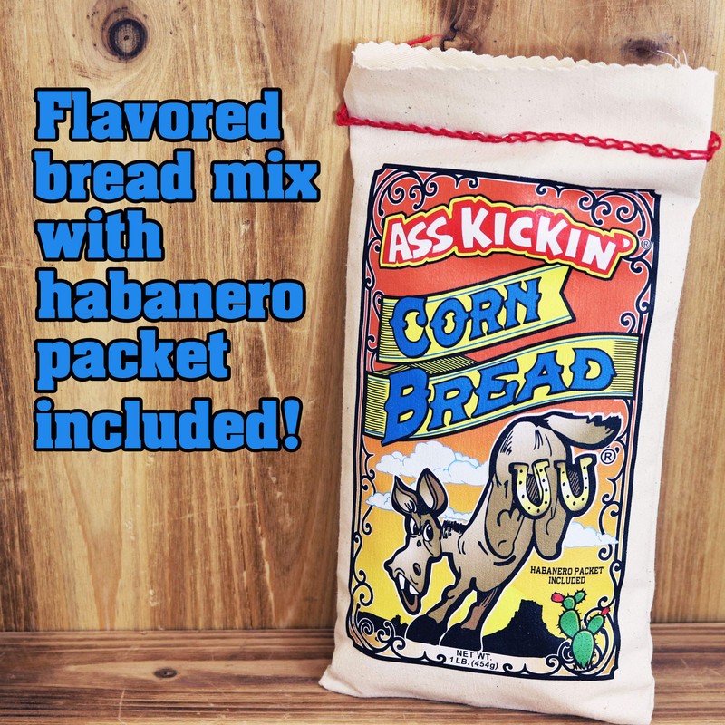 ASS KICKIN' Corn Bread Mix - 6 Pack - Premium