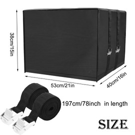 Insulated Air Conditioner Cover Units 3 Layers Waterproof Insulation Window Ac Cover Black Outdoor AC Protection Covers Dustproof Winter Window AC Cover Outside Unit 21/''L × 15/''H × 16/''D