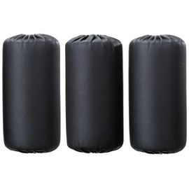 Foam Foot Pads Rollers Set (8"x4"x20mm) for Home Gym Exercise Machines Equipments Replacements with 1 Inch Rod (3 Pack)