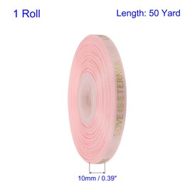 MACHSWON 3/8 Inch Thin Love is Eternal Satin Ribbon 50 Yard Pink Ribbons for Gift Wrapping Bouquet Valentine Wedding Party Decoration