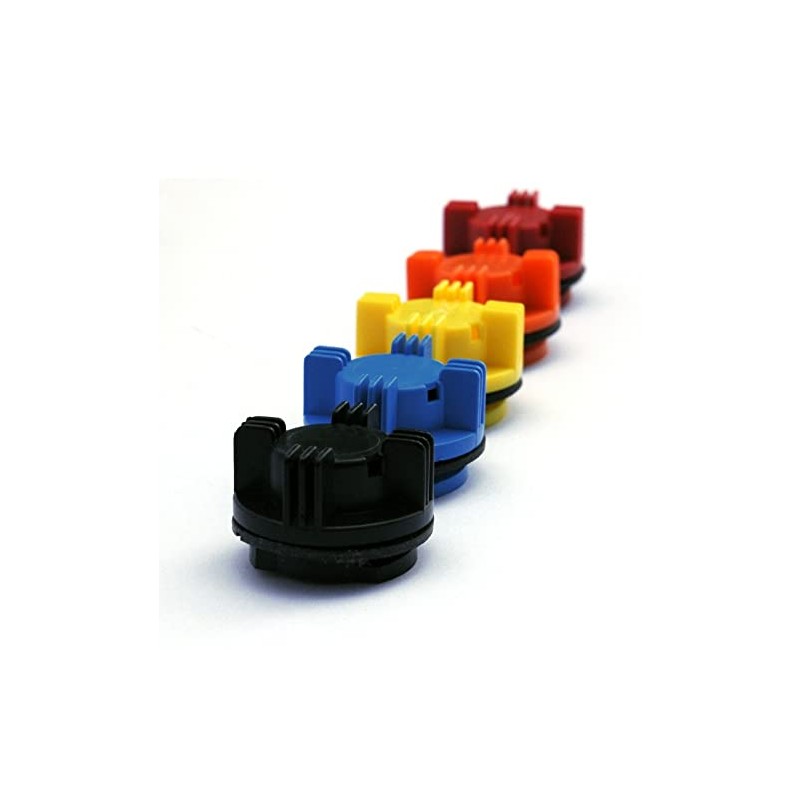 Battery Vent Caps (NOT DESIGNED FOR CAR BATTERIES) ORANGE /