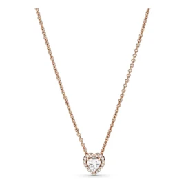 Collar Plata Ale S925 Collier Corazón Reluciente Original