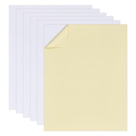 OLYCRAFT 6Pcs White Mounting Boards 35x28cm Self Stick Mounting Boards 2mm Thick Picture Frame Backing Board Cross Stitch Supplies for Cross Stitch Art Projects Display Needlework Craft