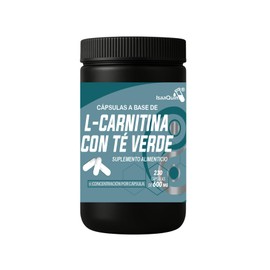 L-Carnitina con Té Verde en Cápsulas  230 Cápsulas de 600 MG  Suplemento Alimenticio con L-Carnitina Tartrato y Extracto de Té Verde  Isaquim         