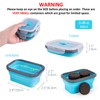 Annaklin Collapsible Food Storage Containers with Lids & Vent, 11.8