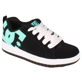 DC Boy's Court Graffik Skate Shoe, Black, 11 Little Kid