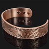 Wide Copper Magnetic Bracelet Men Celtic Pure Copper Bangle Cuff