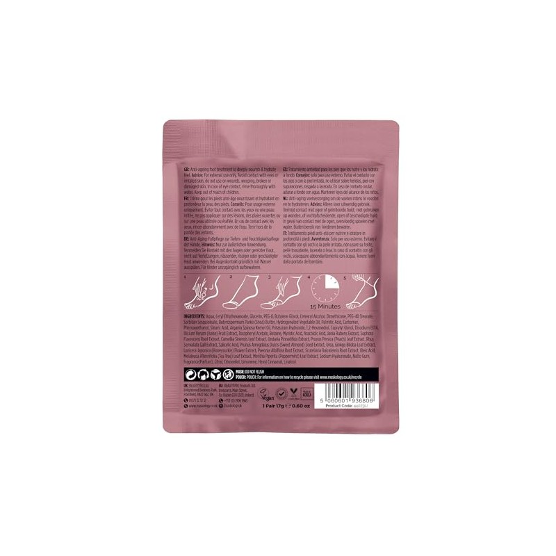Maskology Foot Mask Professional Foot Bootie 1 Pair