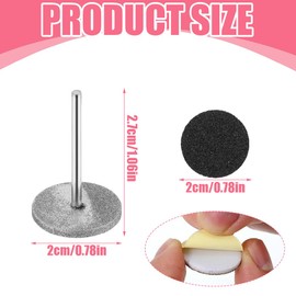 1 Piece Nail Cutter Bits, with 6 Replacement Sanding Sheets, Professional Nail Cutter Bits, Electric Foot File Hard Skin Remover, Remove Gel, Acrylic, Cuticle, Carbide Grinder, Milling Cutter,