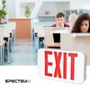 SPECTSUN LED 6 PACK Exit Sign with Battery Backup -Red