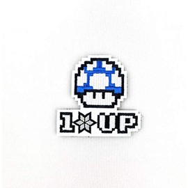 polizeimemesshop Transport Mushroom Textile Patch High Service Level Up New Star Transport Velcro Patch Jump'n'Run Video Game