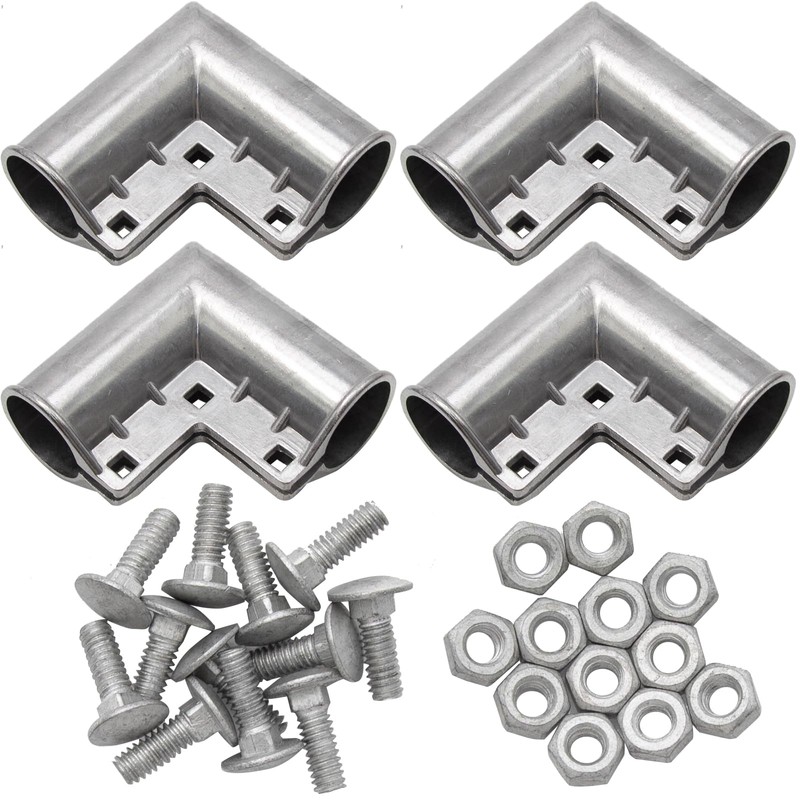 MDEOOSKY 4pcs Chain Link Fence Gate Corners Chain Link Gate