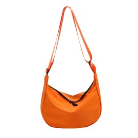 Beatus Lightweight, Simple, Women's Shoulder Bag, Fits Long Wallets, Just the Right Size (Orange)